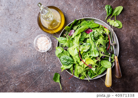 Fresh green salad Fresh green salad 40971338