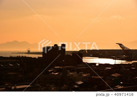夕景 広島市中区(江波)と西区(観音)方面 夕景 広島市中区(江波)と西区(観音)方面 40971416