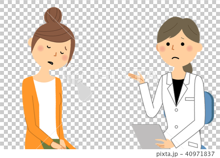 在體檢身體檢查嘆氣的女人 40971837