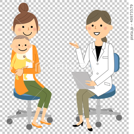 Women's medical examination examination in white labia Baby 40973579