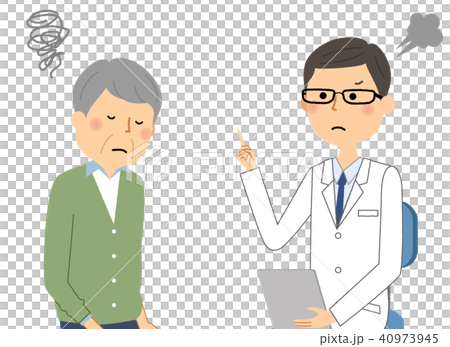 白大褂的男性詢問諮詢注意警告 40973945