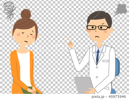 白大褂的男性詢問諮詢注意警告 40973946