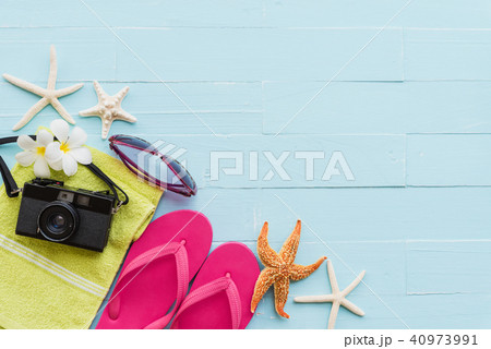 summer holiday and vacation concept. summer holiday and vacation concept. 40973991