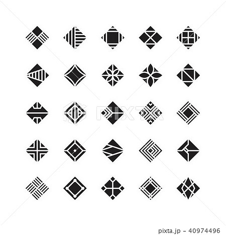 diamond shape , geometric vector icon , ornament 40974496