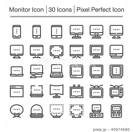 monitor icon monitor icon 40974680