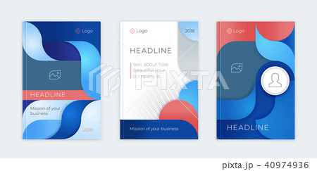 Abstract vector business template set 40974936