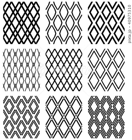 Seamless diamonds patterns. Seamless diamonds patterns. 40975310