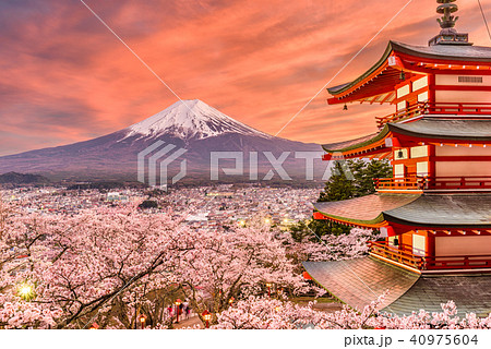 Fujiyoshida, Japan Spring Landscape Fujiyoshida, Japan Spring Landscape 40975604