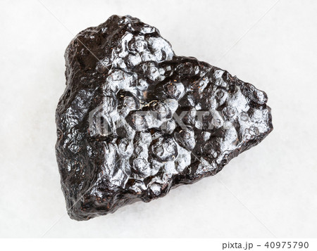 rough Hematite (Kidney Ore) stone on white rough Hematite (Kidney Ore) stone on white 40975790