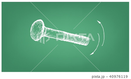 Sketch of A Carriage Bolt on Blueprint 40976119