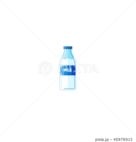 Milk bottle. Isolated bottle of milk. Milk bottle. Isolated bottle of milk. 40976915