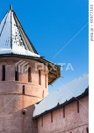 tower and wall of monastery of St Euthymius tower and wall of monastery of St Euthymius 40977103