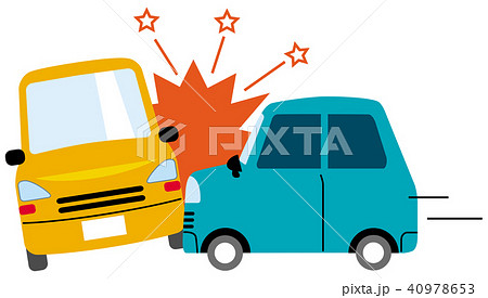 損害保険　車と車の事故 40978653