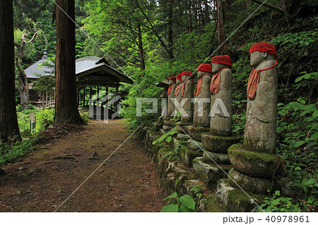 満願寺の六地蔵と微妙橋 安曇野市穂高 満願寺の六地蔵と微妙橋 安曇野市穂高 40978961