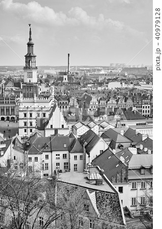 Aerial view of Poznan Old Town, Poland. Aerial view of Poznan Old Town, Poland. 40979128