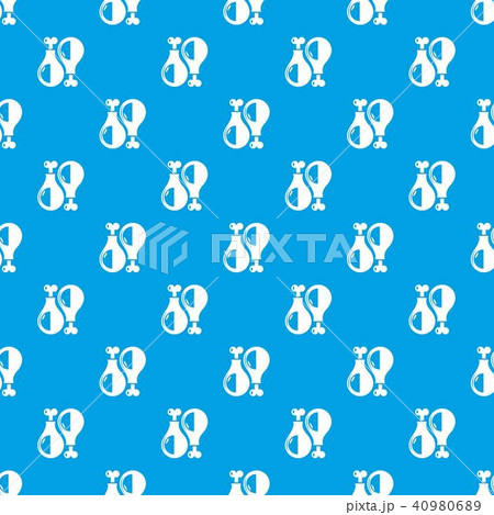 Chicken leg pattern vector seamless blue Chicken leg pattern vector seamless blue 40980689