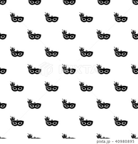 Carnival mask pattern vector seamless 40980895