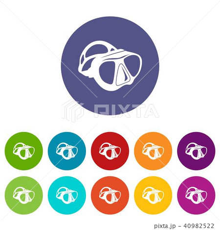Dive mask icon, simple style 40982522