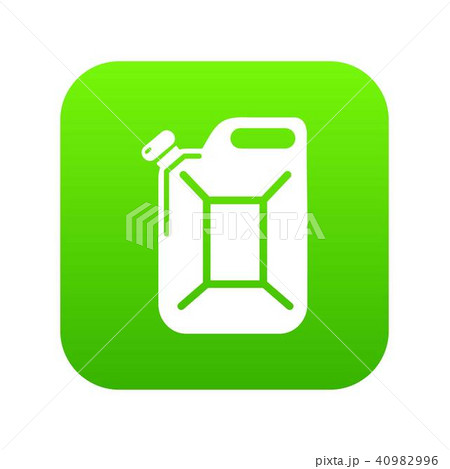 Canister icon green vector 40982996