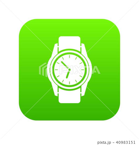 Watch icon digital green Watch icon digital green 40983151