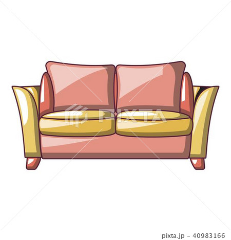 Love seat sofa icon, cartoon style Love seat sofa icon, cartoon style 40983166