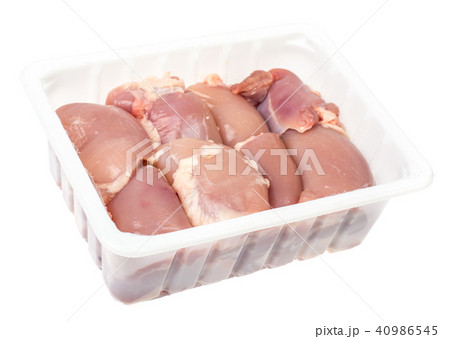 Raw chicken thigh meat Raw chicken thigh meat 40986545