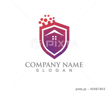 home buildings logo and symbols icons template 40987803