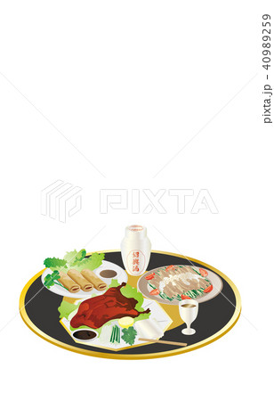 今日のご飯春巻きと北京ダック 40989259