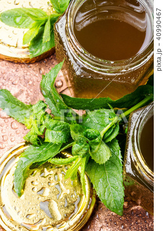 Jam from fresh spearmint Jam from fresh spearmint 40990467
