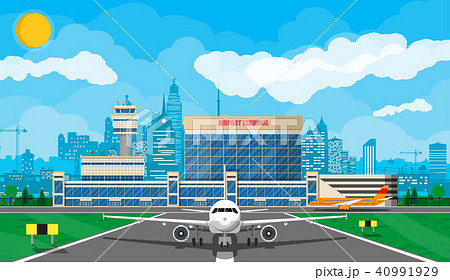 plane before takeoff plane before takeoff 40991929
