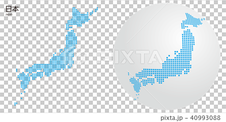 Vector illustration design map map Japan dot Vector illustration design map map Japan dot 40993088