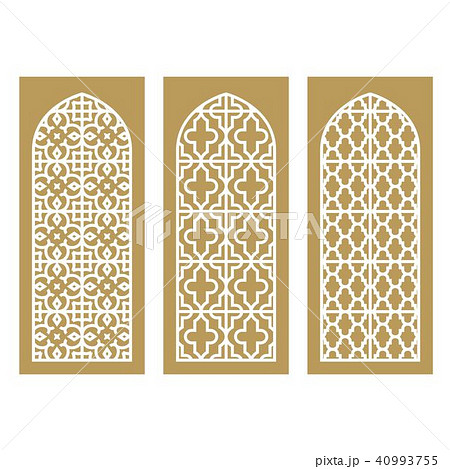 Traditional Arabic Window and Door Pattern Traditional Arabic Window and Door Pattern 40993755