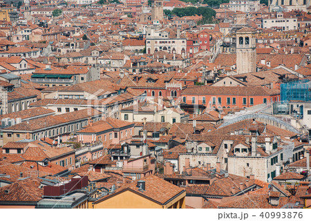 historical buildings and roofs of Venice 40993876