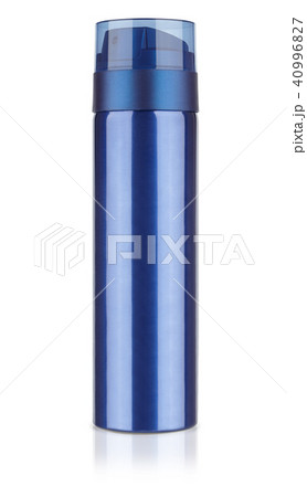 blue metallic cosmetic bottle, deodorant bottle blue metallic cosmetic bottle, deodorant bottle 40996827