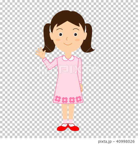 Girl illustration material 40998026