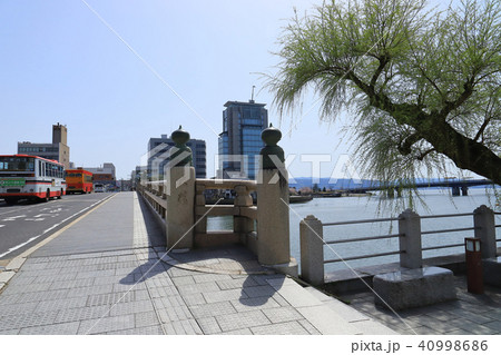 島根県松江市大橋北詰付近から南詰方面を見る 島根県松江市大橋北詰付近から南詰方面を見る 40998686