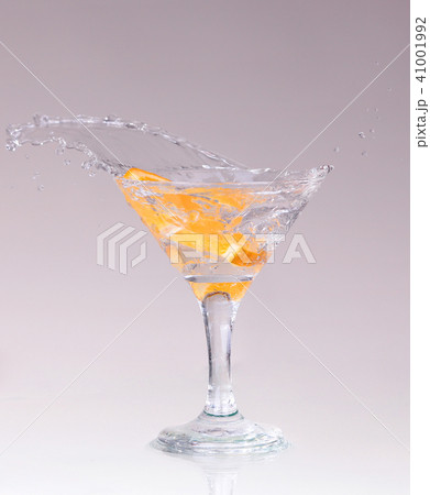 cocktail in a martini glass on a white cocktail in a martini glass on a white 41001992