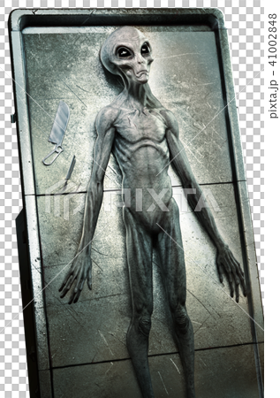 Alien autopsy 3D illustration Alien autopsy 3D illustration 41002848
