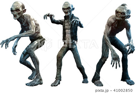 Zombies 3D illustration 41002850