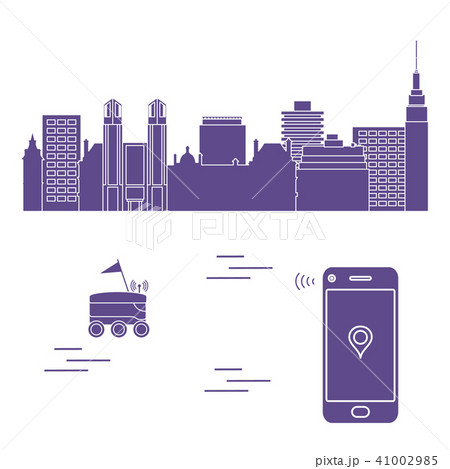 Delivery in the city with a robot Free delivery. 41002985