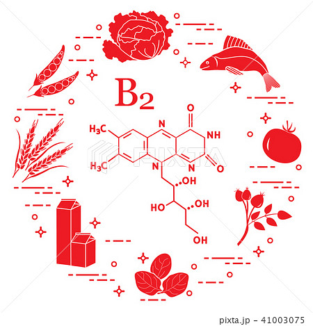 Foods rich in vitamin B2 Fish, peas and other. 41003075