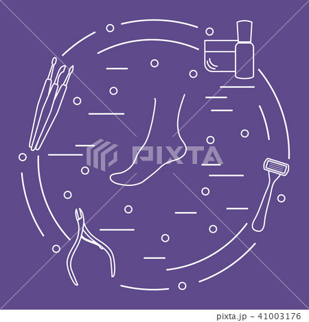 Pedicure tools and products for beauty and care 41003176