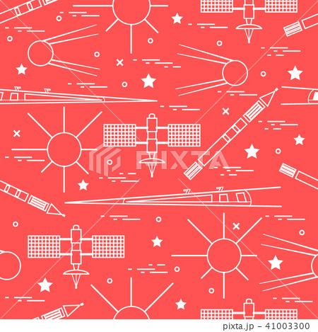 Seamless pattern with variety space exploration 41003300