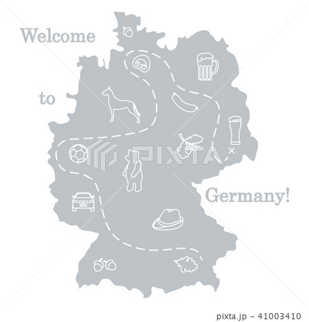various symbols of Germany Travel and leisure. 41003410