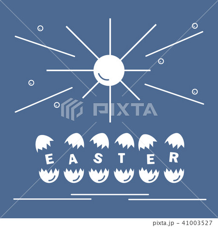Cute vector illustration with symbols for Easter Cute vector illustration with symbols for Easter 41003527