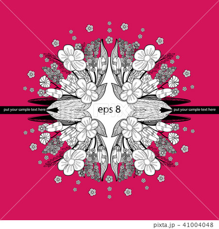 Floral sample text background 41004048