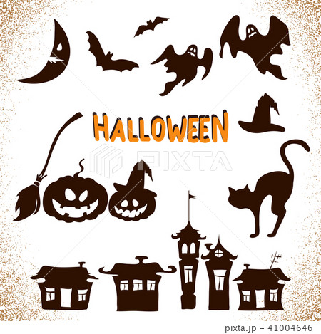 Hand drawn Halloween icons set. Hand drawn Halloween icons set. 41004646