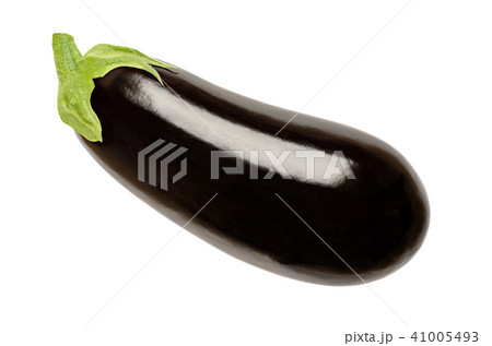 Eggplant from above, also called aubergine 41005493