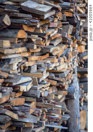 Stocking up of firewood. Stocking up of firewood. 41005664