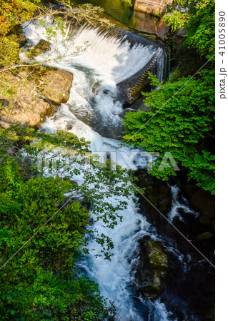 菊池渓谷　水源と山　Kikuchi Valley Water source and mountain 41005890